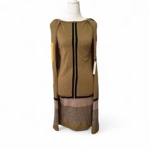 BCBGMaxazria Knit Cape Dress